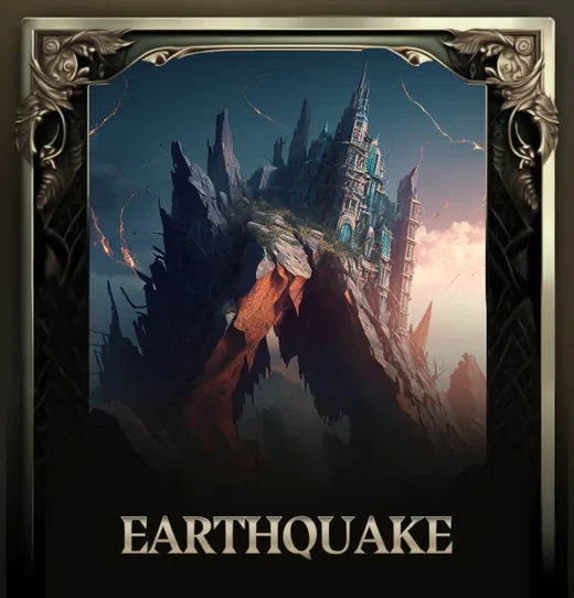 Earthquake attack card